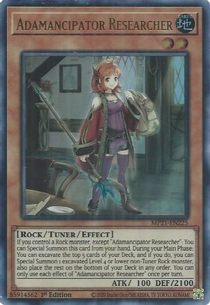 Adamancipator Researcher (Ultra Rare) (MP21-EN225) - 2021 Tin of Ancient Battles 1st Edition