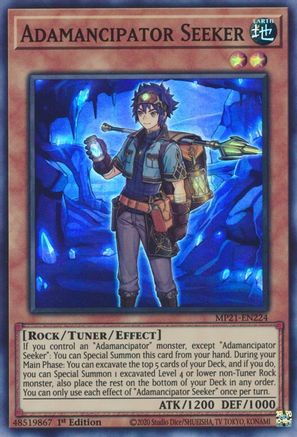Adamancipator Seeker (Super Rare) (MP21-EN224) - 2021 Tin of Ancient Battles 1st Edition