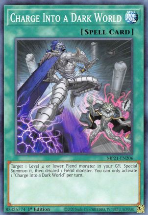 Charge Into a Dark World (Common) (MP21-EN206) - 2021 Tin of Ancient Battles 1st Edition