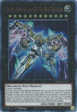 Divine Arsenal AA-ZEUS - Sky Thunder (Ultra Rare) (MP21-EN195) - 2021 Tin of Ancient Battles 1st Edition