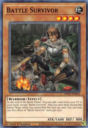 Battle Survivor (Common) (MP21-EN014) - 2021 Tin of Ancient Battles 1st Edition
