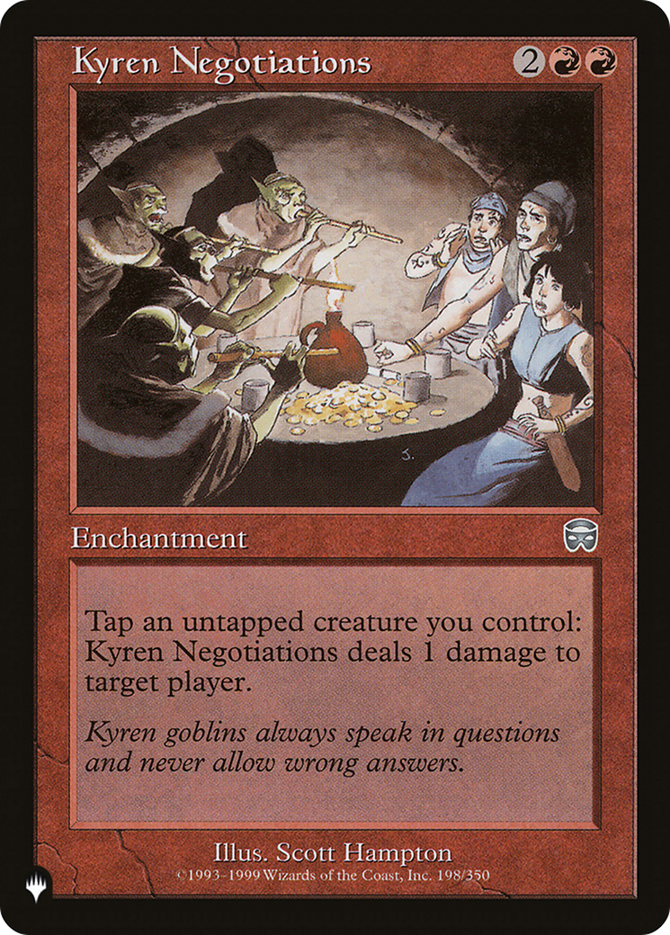 Kyren Negotiations (LIST-198/350) [The List]