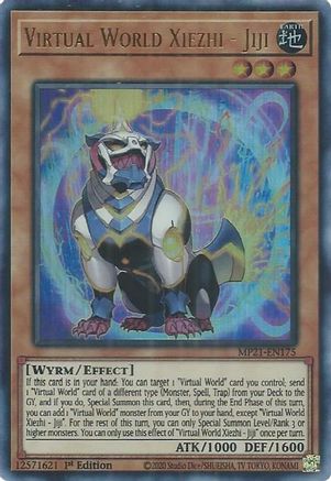 Virtual World Xiezhi - Jiji (Ultra Rare) (MP21-EN175) - 2021 Tin of Ancient Battles 1st Edition