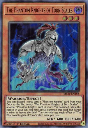 The Phantom Knights of Torn Scales (Ultra Rare) (MP21-EN168) - 2021 Tin of Ancient Battles 1st Edition