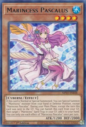 Marincess Pascalus (Rare) (MP21-EN038) - 2021 Tin of Ancient Battles 1st Edition