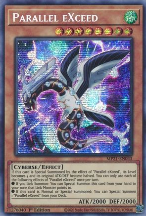 Parallel eXceed (Prismatic Secret Rare) (MP21-EN043) - 2021 Tin of Ancient Battles 1st Edition