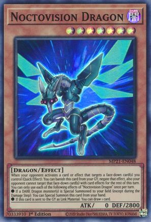 Noctovision Dragon (Super Rare) (MP21-EN048) - 2021 Tin of Ancient Battles 1st Edition