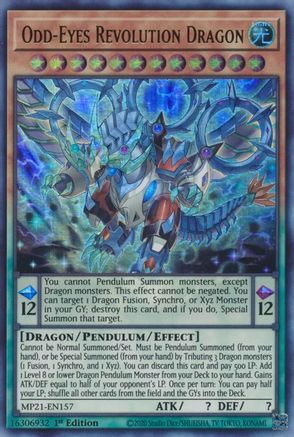 Odd-Eyes Revolution Dragon (Ultra Rare) (MP21-EN157) - 2021 Tin of Ancient Battles 1st Edition
