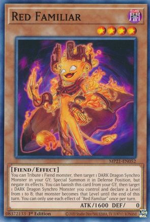 Red Familiar (Common) (MP21-EN052) - 2021 Tin of Ancient Battles 1st Edition