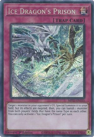 Ice Dragon's Prison (Prismatic Secret Rare) (MP21-EN155) - 2021 Tin of Ancient Battles 1st Edition