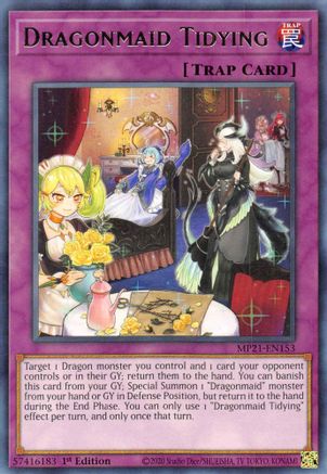 Dragonmaid Tidying (Rare) (MP21-EN153) - 2021 Tin of Ancient Battles 1st Edition