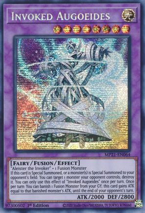 Invoked Augoeides (Prismatic Secret Rare) (MP21-EN064) - 2021 Tin of Ancient Battles 1st Edition