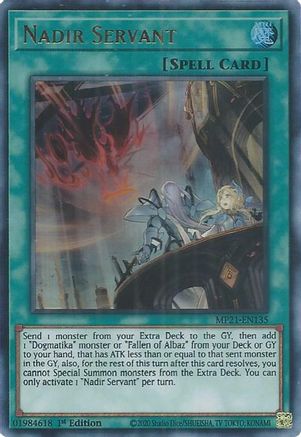 Nadir Servant (Ultra Rare) (MP21-EN135) - 2021 Tin of Ancient Battles 1st Edition