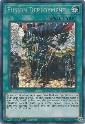 Fusion Deployment (Prismatic Secret Rare) (MP21-EN081) - 2021 Tin of Ancient Battles 1st Edition