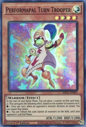 Performapal Turn Trooper (Super Rare) (MP21-EN091) - 2021 Tin of Ancient Battles 1st Edition