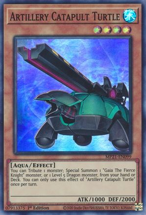 Artillery Catapult Turtle (Super Rare) (MP21-EN099) - 2021 Tin of Ancient Battles 1st Edition