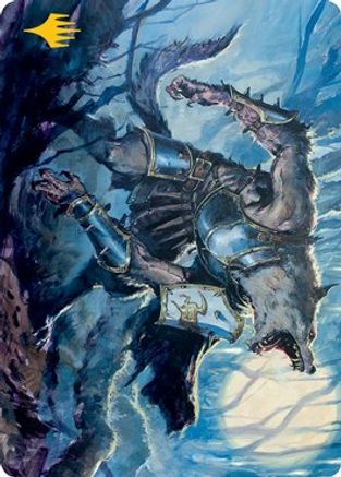 Moonrage Brute Art Card (Gold-Stamped Signature) (ASMID-014) [Art Series: Innistrad: Midnight Hunt]