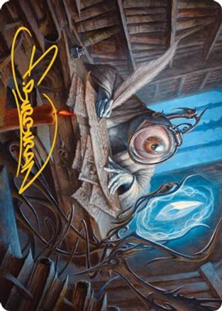 Unblinking Observer Art Card (Gold-Stamped Signature) (ASMID-031) [Art Series: Innistrad: Midnight Hunt]