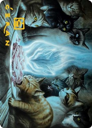 Can't Stay Away Art Card (Gold-Stamped Signature) (ASMID-056) [Art Series: Innistrad: Midnight Hunt]