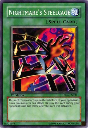 Nightmare's Steelcage (Common) (SD6-EN031) - Structure Deck: Spellcaster's Judgment 1st Edition