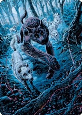 Untamed Pup Art Card (ASMID-077) [Art Series: Innistrad: Midnight Hunt]