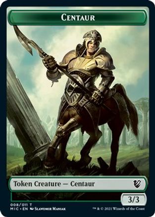 Centaur // Wolf Double-Sided Token (MIC-8 // 13) [Commander: Innistrad: Midnight Hunt]