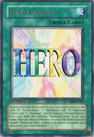 HERO Flash!! (Rare) (EOJ-EN042) - Enemy of Justice 1st Edition