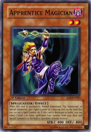 Apprentice Magician (Common) (SD6-EN007) - Structure Deck: Spellcaster's Judgment 1st Edition