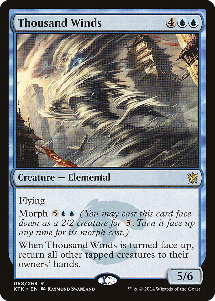 Thousand Winds (KTK-058) [Khans of Tarkir] Foil