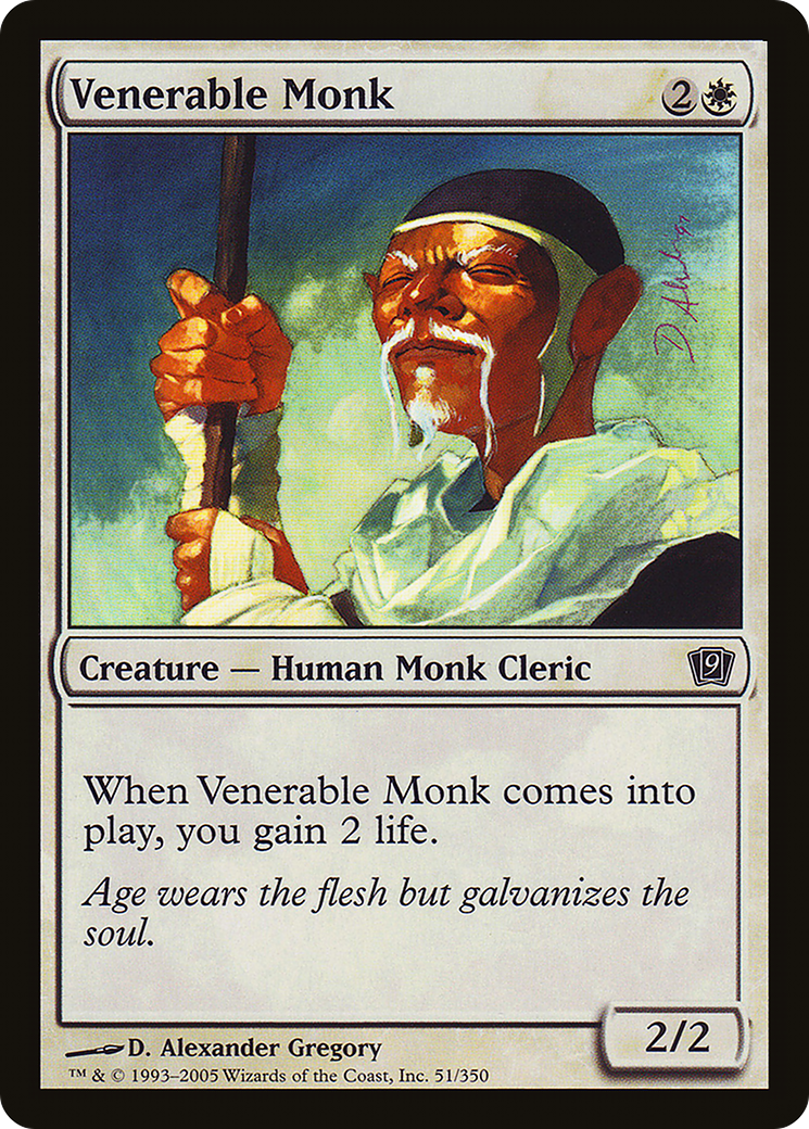 Venerable Monk (9ED-051) [9th Edition] Foil