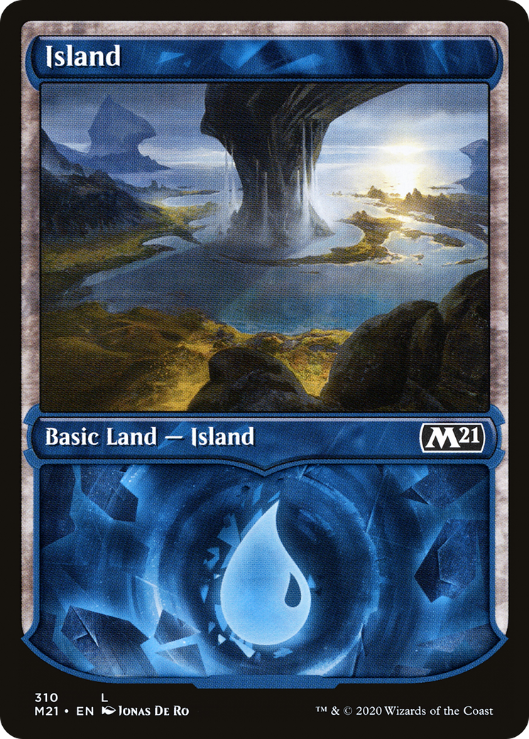 Island (Showcase) (M21-310) [Core Set 2021] Foil