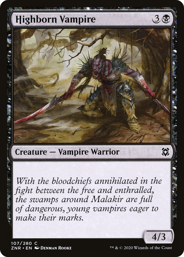 Highborn Vampire (ZNR-107) [Zendikar Rising]
