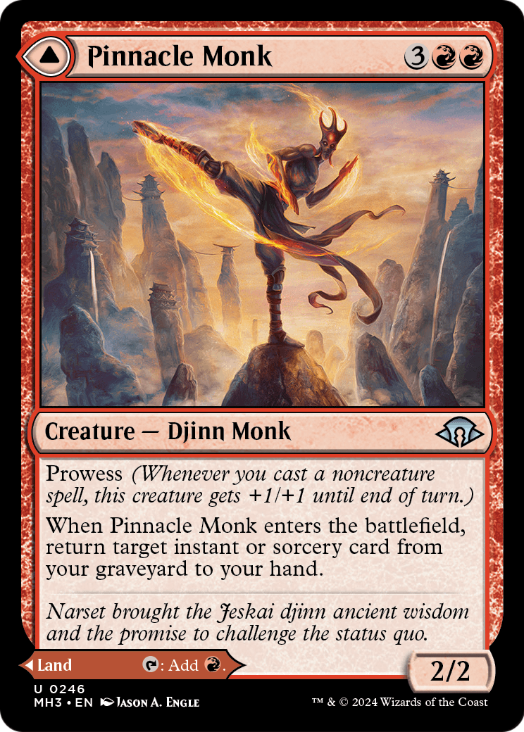 Pinnacle Monk (MH3-246) [Modern Horizons 3] Foil