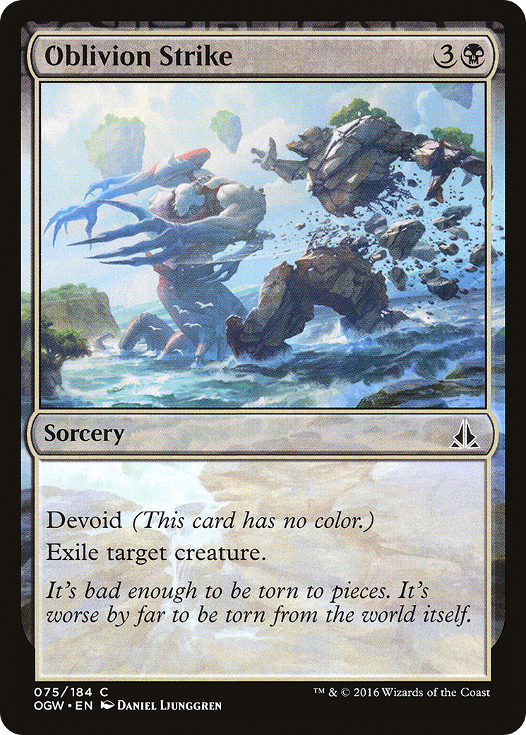 Oblivion Strike (OGW-075) [Oath of the Gatewatch] Foil