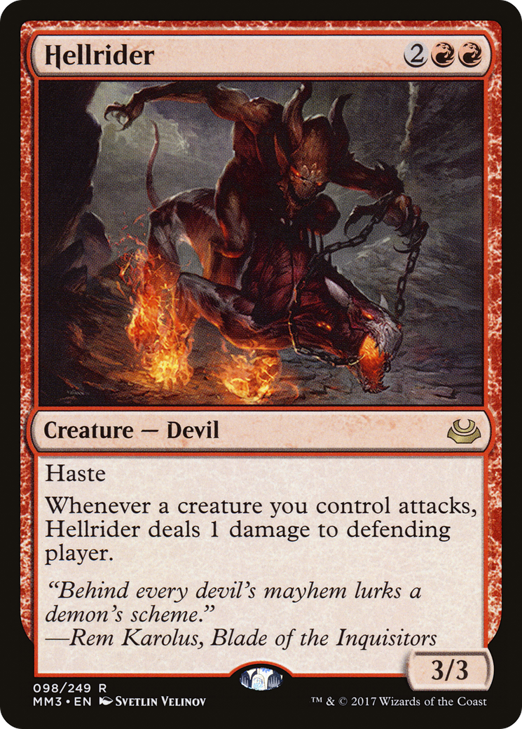 Hellrider (MM3-098) [Modern Masters 2017] Foil