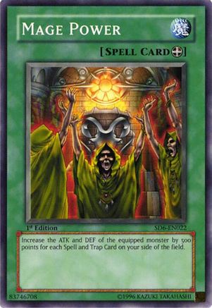 Mage Power (Common) (SD6-EN022) - Structure Deck: Spellcaster's Judgment 1st Edition