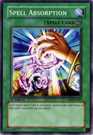 Spell Absorption (Common) (SD6-EN027) - Structure Deck: Spellcaster's Judgment 1st Edition