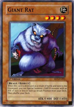 Giant Rat (Common) (SD7-EN003) - Structure Deck: Invincible Fortress 1st Edition