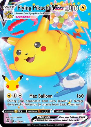 Flying Pikachu VMAX (007/025) [Celebrations] Holofoil - Ultra Rare