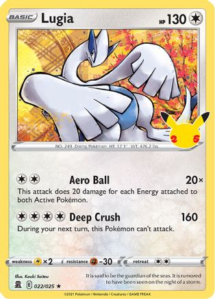 Lugia (022/025) [Celebrations] Holofoil - Holo Rare