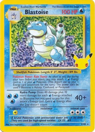 Blastoise (002/102) [Celebrations Classic Collection] Holofoil - Classic Collection