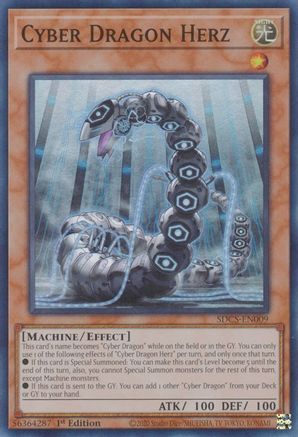 Cyber Dragon Herz (Super Rare) (SDCS-EN009) - Structure Deck: Cyber Strike Unlimited