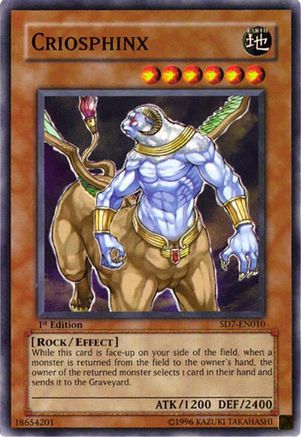 Criosphinx (Common) (SD7-EN010) - Structure Deck: Invincible Fortress 1st Edition