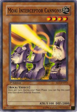 Moai Interceptor Cannons (Common) (SD7-EN011) - Structure Deck: Invincible Fortress 1st Edition