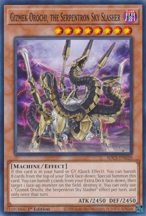 Gizmek Orochi, the Serpentron Sky Slasher (Common) (SDCS-EN020) - Structure Deck: Cyber Strike Unlimited