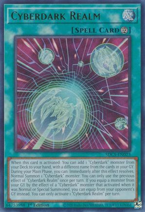 Cyberdark Realm (Ultra Rare) (SDCS-EN023) - Structure Deck: Cyber Strike 1st Edition