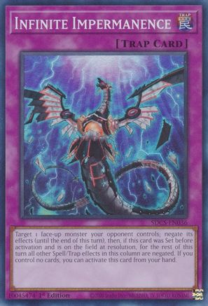 Infinite Impermanence (Super Rare) (SDCS-EN036) - Structure Deck: Cyber Strike 1st Edition