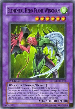 Elemental HERO Flame Wingman (Super Rare) (DP1-EN010) - Duelist Pack 1: Jaden Yuki Unlimited