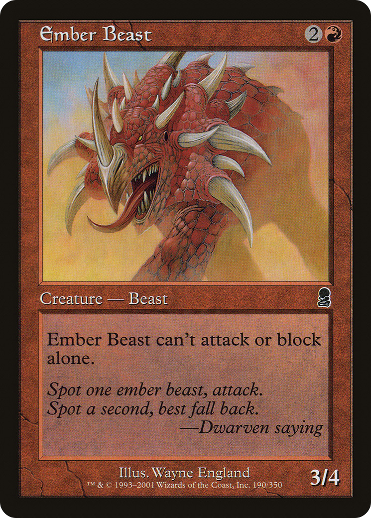 Ember Beast (ODY-190) [Odyssey] Foil