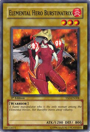 Elemental Hero Burstinatrix (Common) (YSD-EN008) - Starter Deck 2006 Unlimited